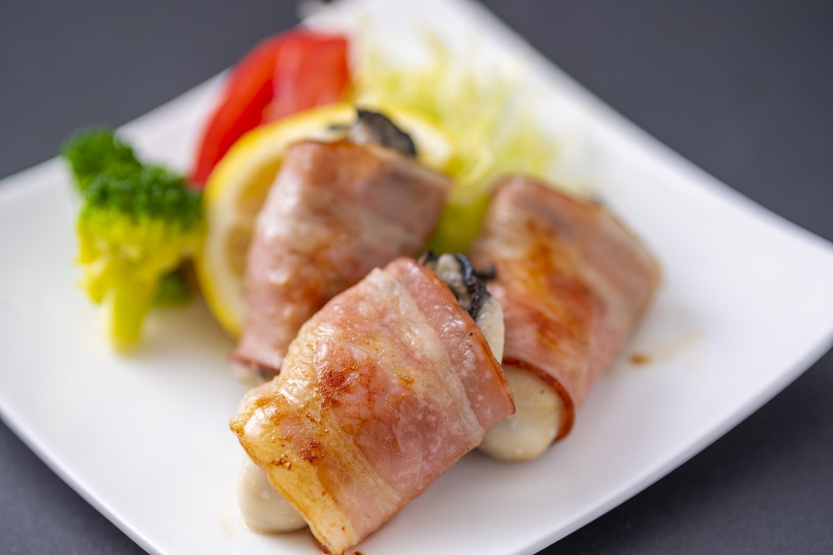 牡蠣のベーコン巻き